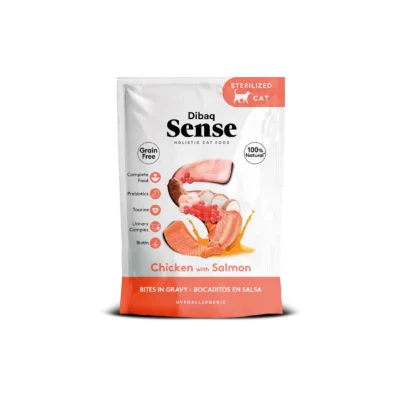 Dibaq Sense Bites frango com salmão 100Gr