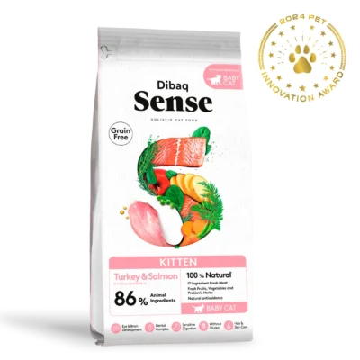 Dibaq Sense Cat GRAIN FREE KITTEN Peru e Salmão