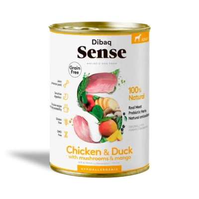 Dibaq Sense Dog GF 380gr - Frango e Pato