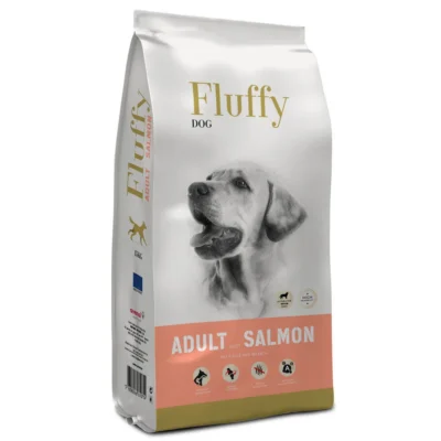 Fluffy Dog Adult Salmon